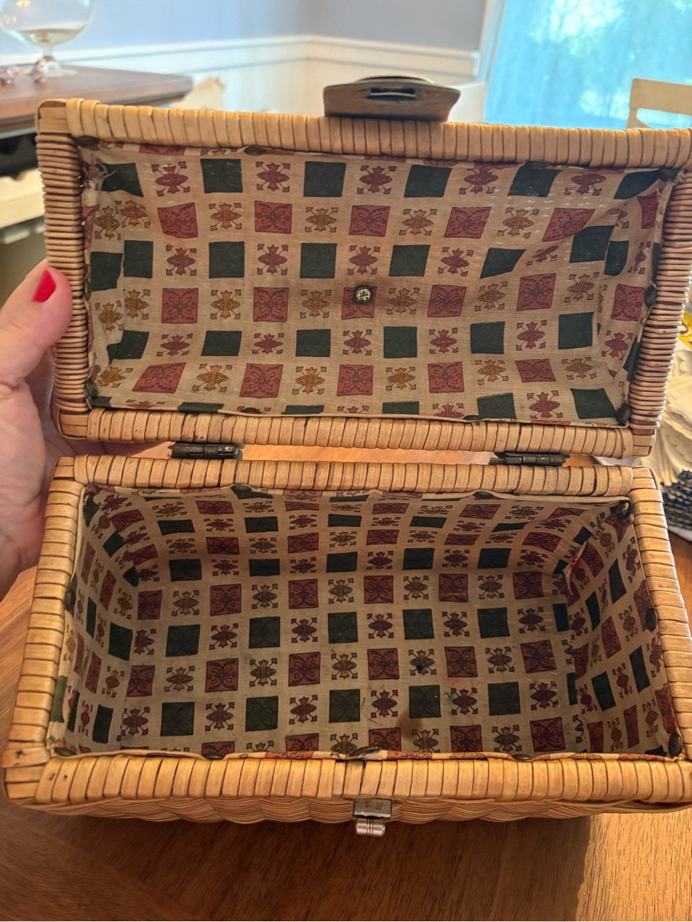 1950’s Kingwillow picnic basket. - Picture 4 of 6